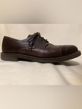 Mephisto Men's Brown Leather Melchior Cap Toe Lace Up Derby Shoes Size 12